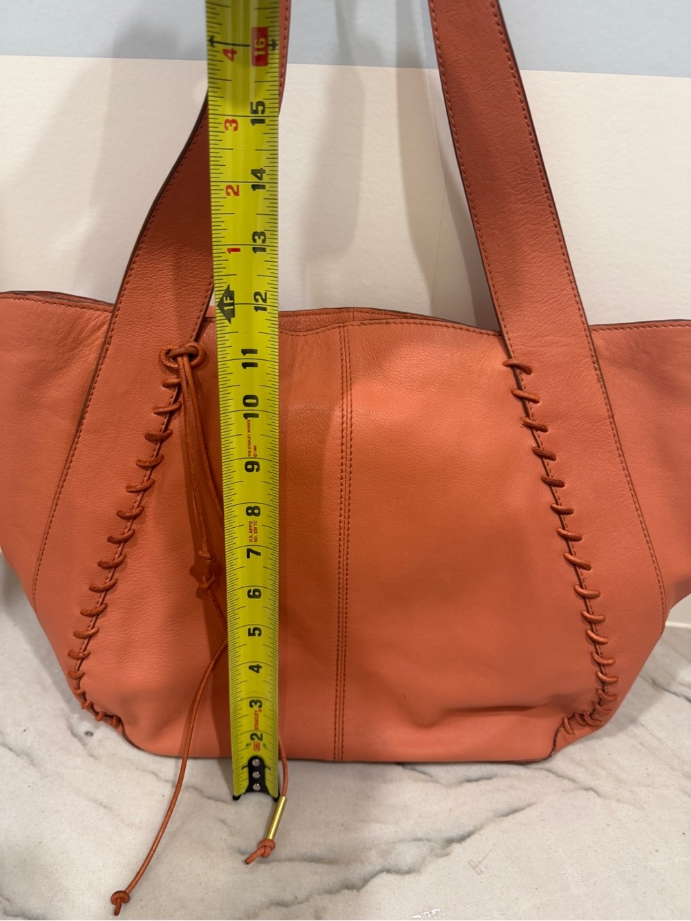 Lucky Brand Two-Piece Leather Tote & Hobo Bag Bundle - Rust and Tan - Picture 8 of 14